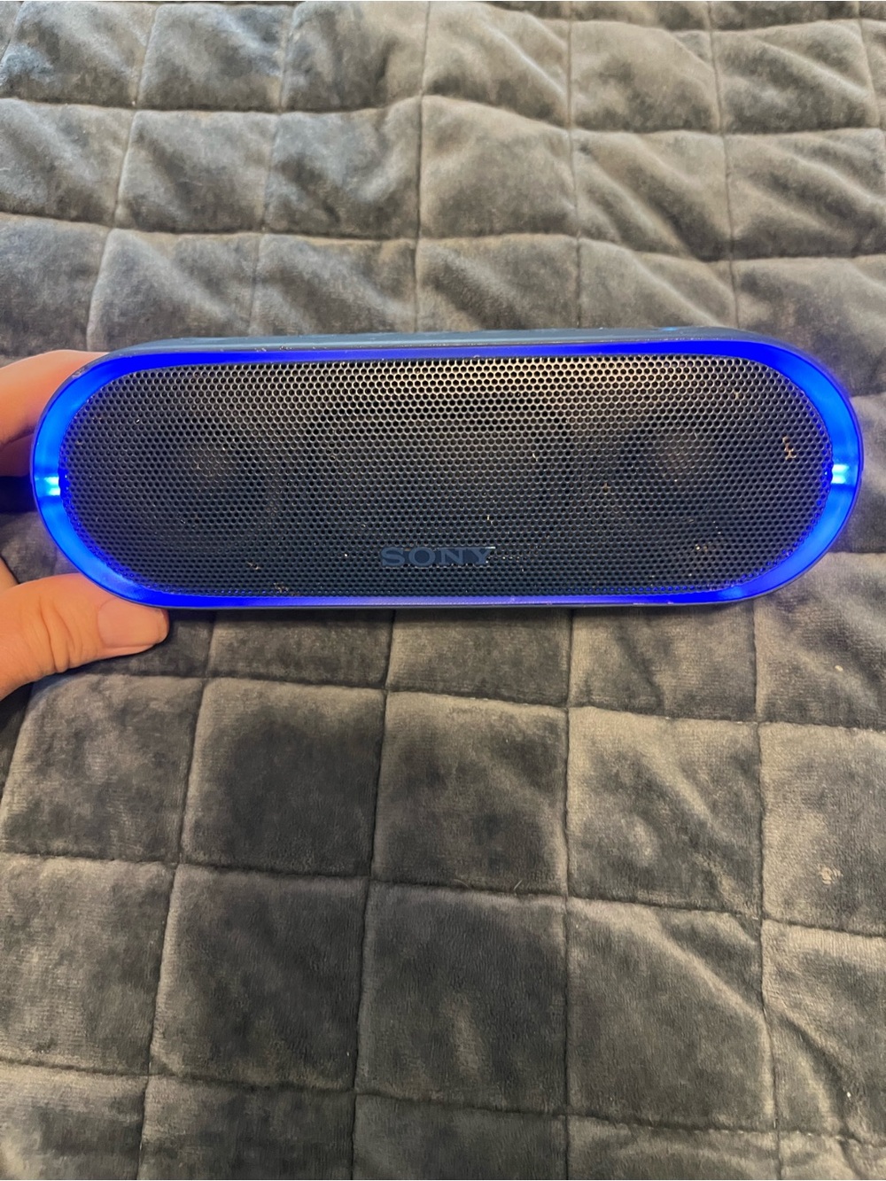Sony Blue LED Portable Bluetooth Speaker